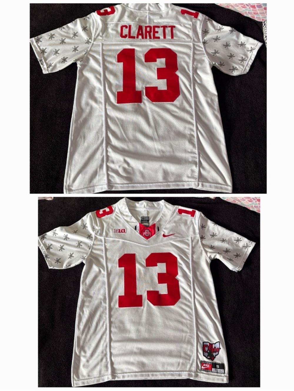 Ohio State Buckeyes x Nike x Maurice Clarett custom tribute white jersey small